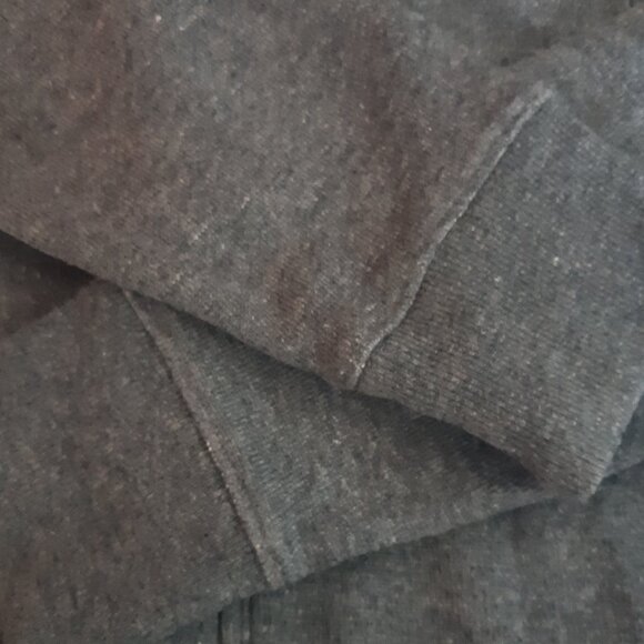 Banana Republic SZ M Heather Grey Full Zip Up Wool & Cotton Men's Sweater Jacket - Picture 4 of 16